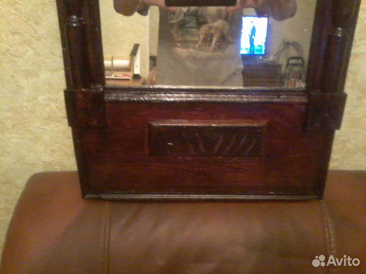 Антикварное дубовое зеркало 1930-х. годов