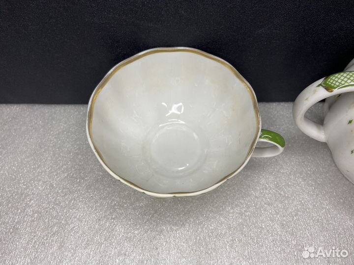 Редкая сахарница и чашка из сервиза Уголок лфз