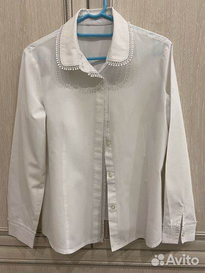 Блузы школьные для девочки 128-134 (4 шт)