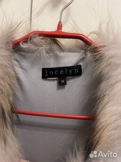 Шубка вязаная из енота бренда Jocelyn, размер М