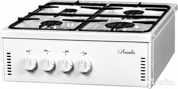 Газовая плита Лысьва без духовки со стеллажом