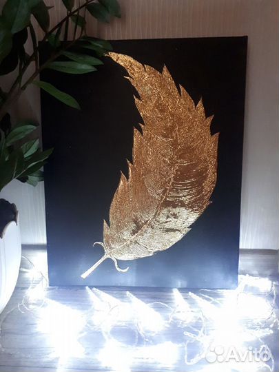 Картина интерьерная перо