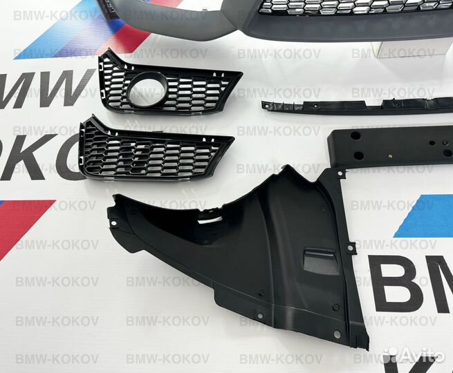 Бампер передний M3 F80 млук на BMW F30 с губой и р