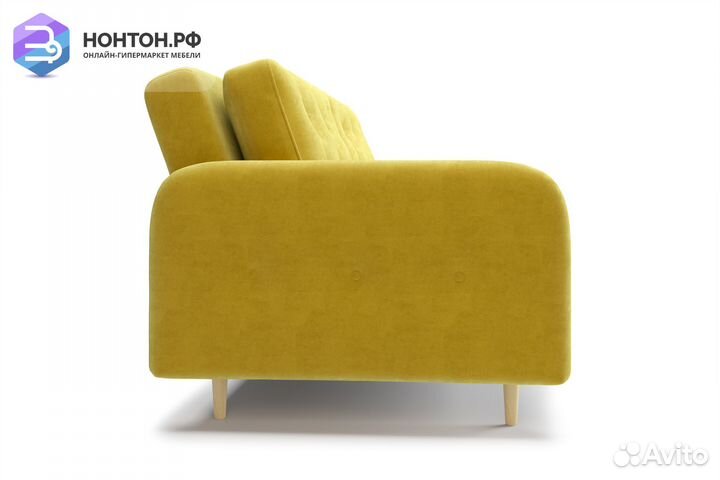 Диван книжка Париж горчичный