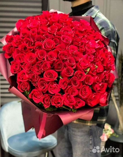 Высокие розы Доставка цветов