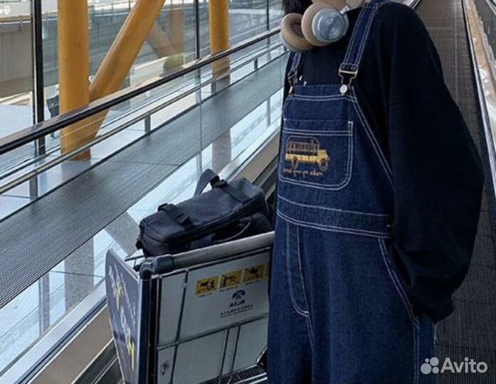 Джинсовый комбинезон zara