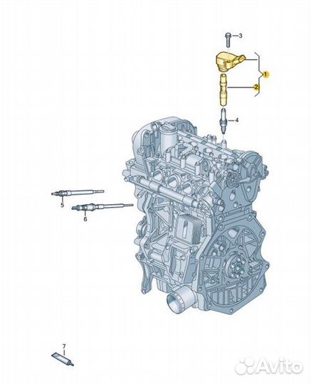 Катушка зажигания Skoda Octavia cwva 2017
