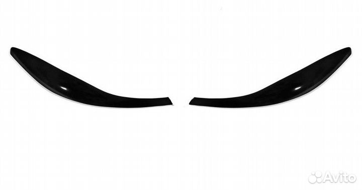 Накладки на передние фары(реснички) Skoda Octavia