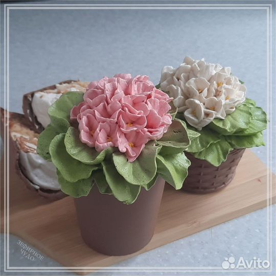 Цветы из зефира /Подарок на День Матери