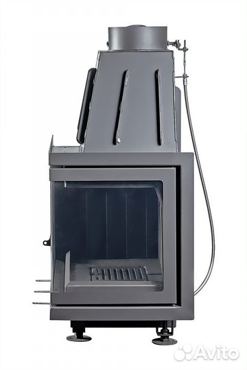 Камин Экокамин Альфа 700 RB два стекла правая черн