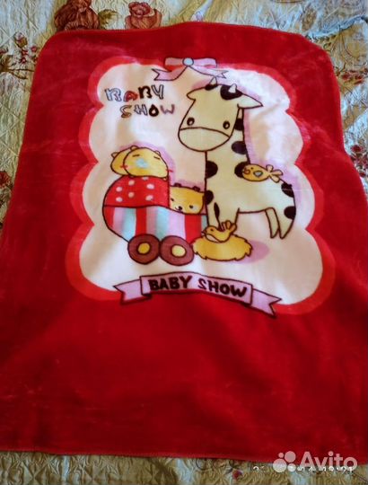 Плед детский плюшевый