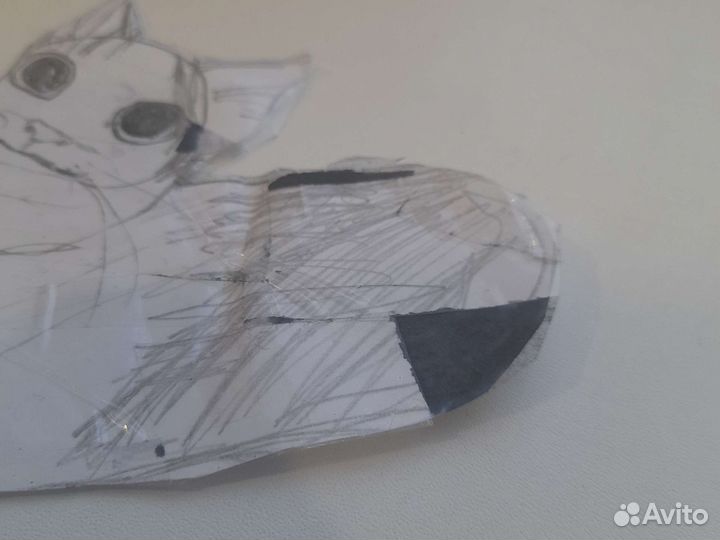 Продам кота Белуга из бумаги