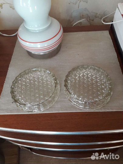 Пепельницы СССР стекло 2шт.Цена за шт