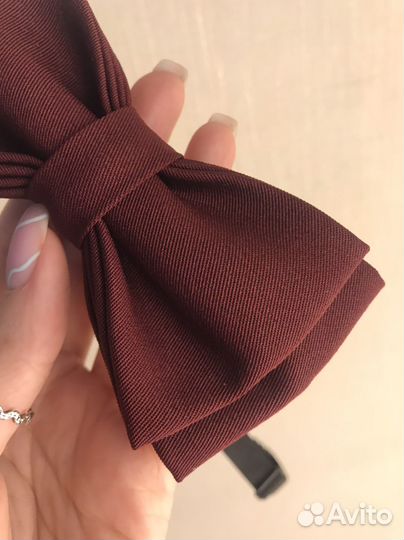 Галстук бабочка бордовый