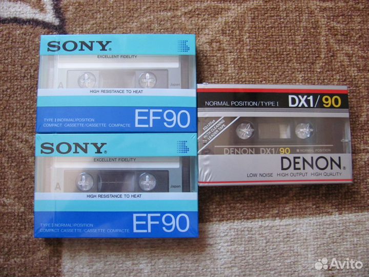 Кассеты для магнитофона Denon, Sony