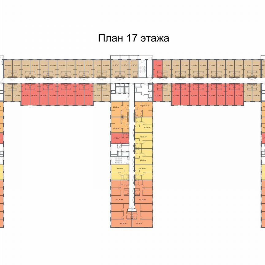 3-к. апартаменты, 67,4 м², 19/24 эт.