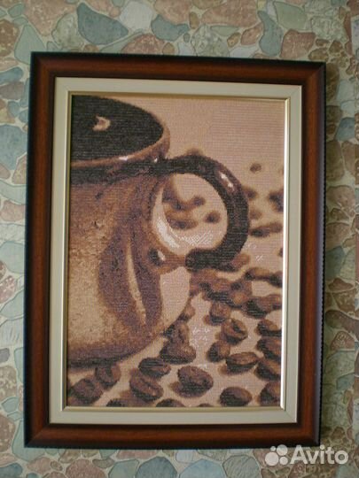 Вышивка крестом, картина 