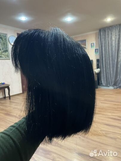 Парик черный каре