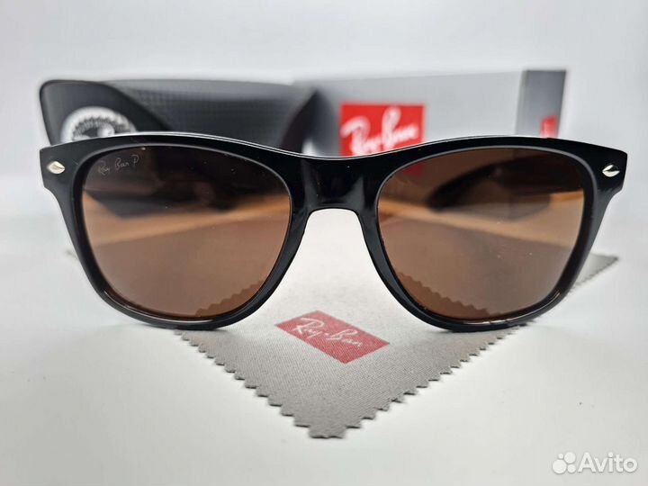 Очки Ray Ban Wayfarer Polarized Коричневые