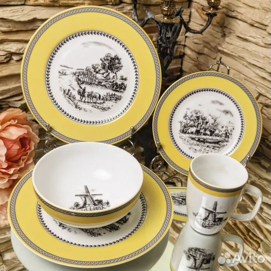 Набор посуды на 4 персоны в стиле VilleroyBoch Vil