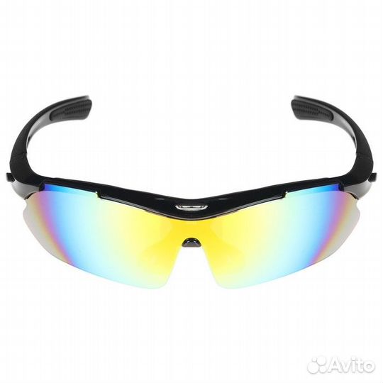 Очки велосипедные со сменными линзами в кейсе, цве