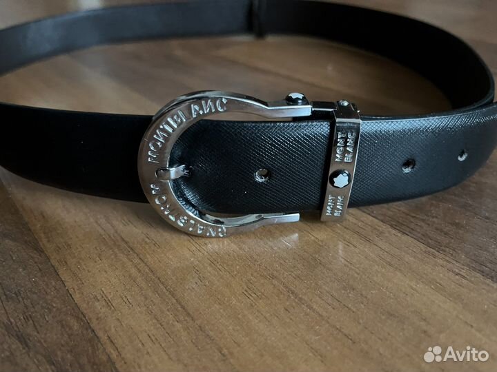 Ремень мужской Montblanc чёрный