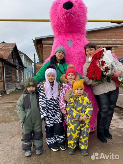 Белый мишка поздравление ростовой медведь аниматор