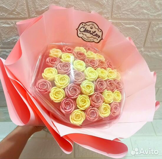 Шоколадные букеты цветов 