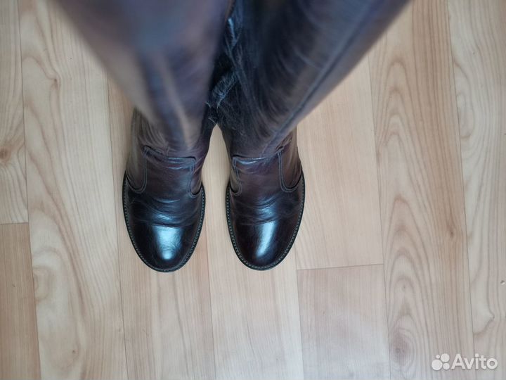 Женские демисезонные сапоги натуральная кожа 37 р