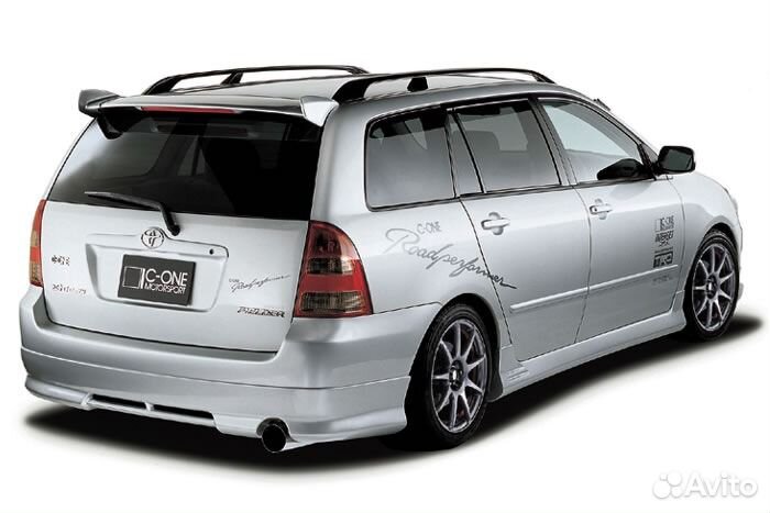 Toyota Fielder Накладки на спойлер (уши) c-one