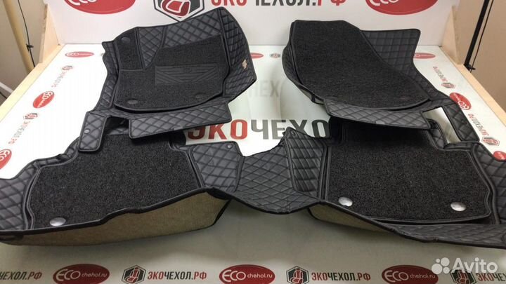 3D Коврики BMW Салон Багажник из Экокожи