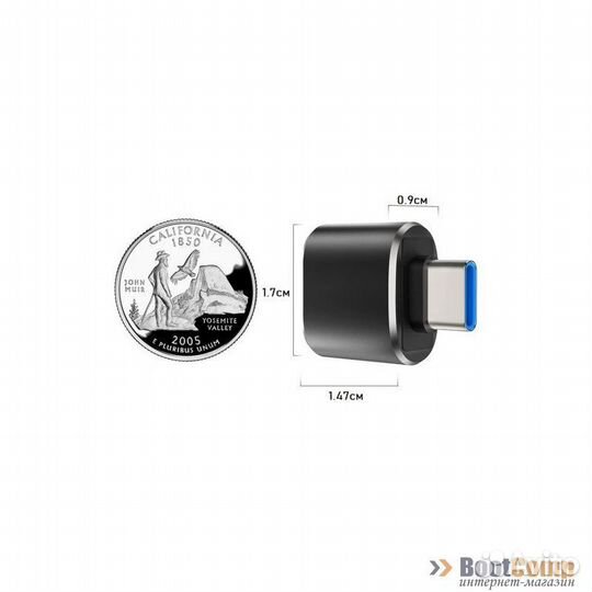 Переходник USB Type-C - USB 3.0 KS-is (KS-388GR) с