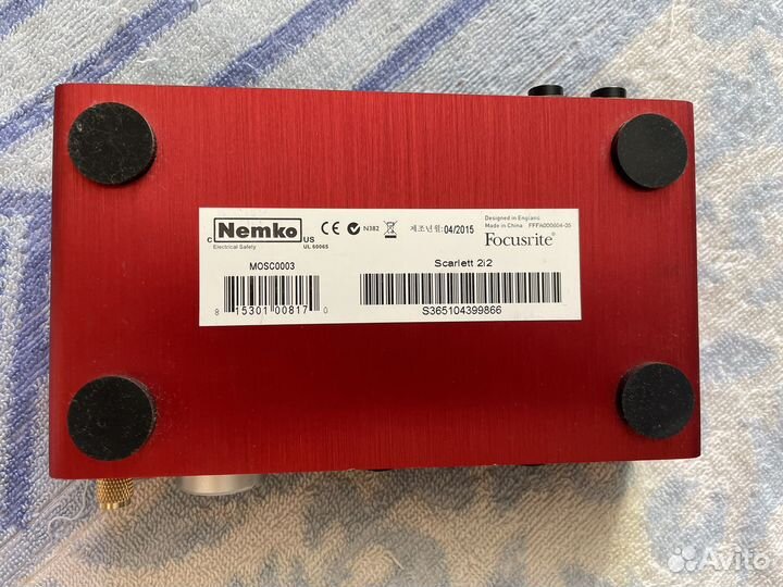 Звуковая карта focusrite 2i2