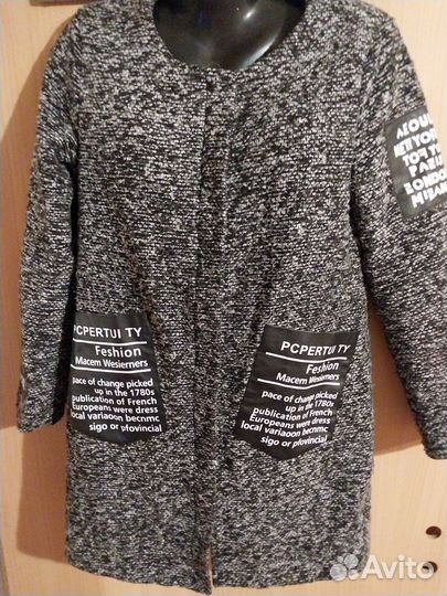 Пиджак-пальто букле 46-48размера