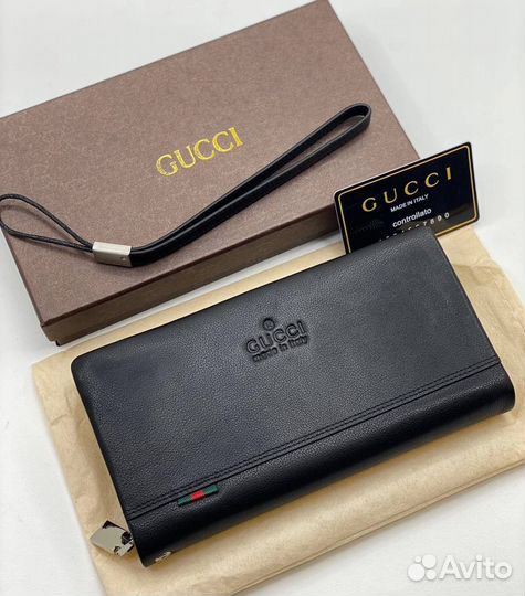 Кошелек мужской кожаный Gucci