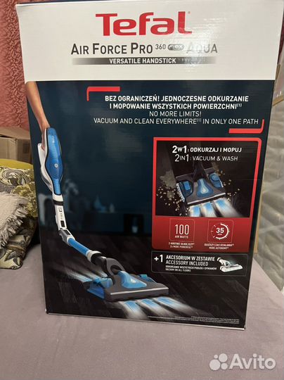 Вертикальный пылесос tefal air force pro 360 новый