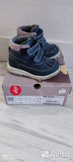 Ботинки для девочки 21 размер, демисезонные
