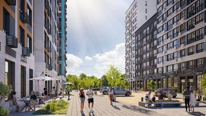 3-к. квартира, 75,1 м², 2/15 эт.