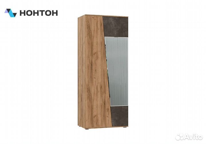 Шкаф Соренто 2-х створчатый дуб крафт / бетон темн