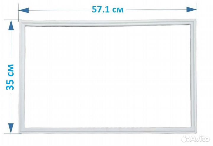 Резинка уплотнитель для Indesit R27G 35*57.1