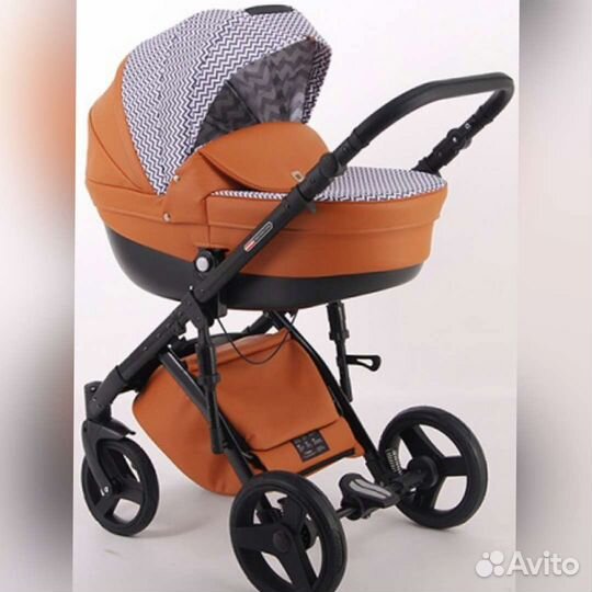 Коляска 2 в 1 эко кожа