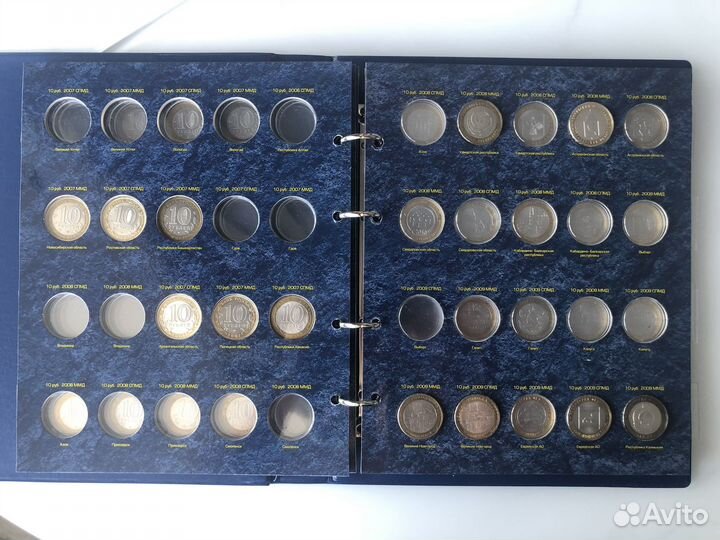 Капсульный альбом с биметаллическими монетами