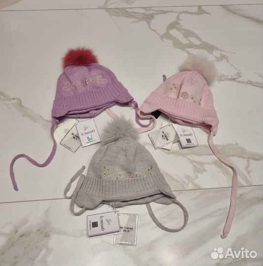 Новые шапка и шарфик armani, il trenino 2-4г