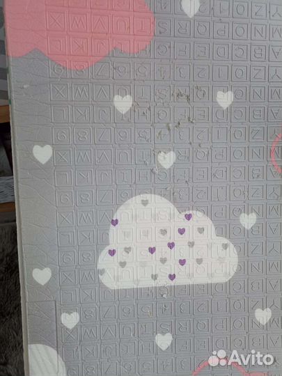 Складной детский коврик большой