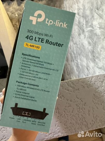 Wifi роутер 4g модем с сим TL-MR100