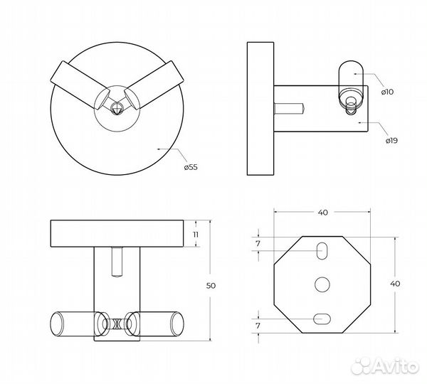 Cezares relax-HKD-01 Крючок