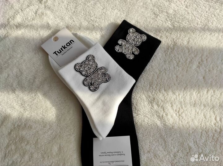 Носки женские turkan со стразами