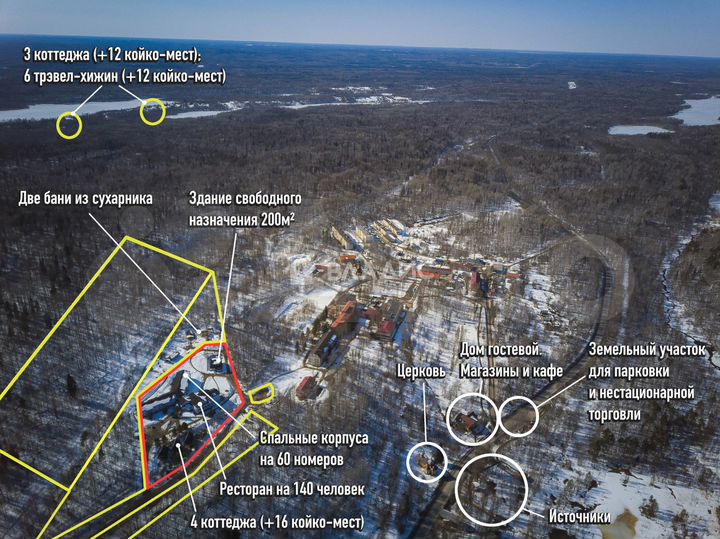 Продам гостиница, 3300 м²