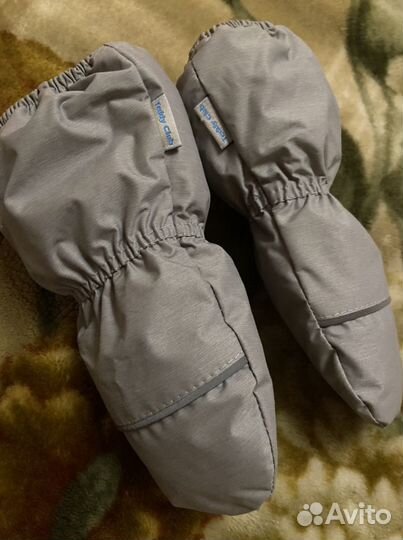 Варежки пуховые для малышей Teddy club