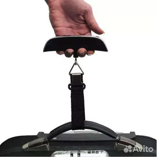 Цифровые электронные весы для багажа до 50 кг, пор